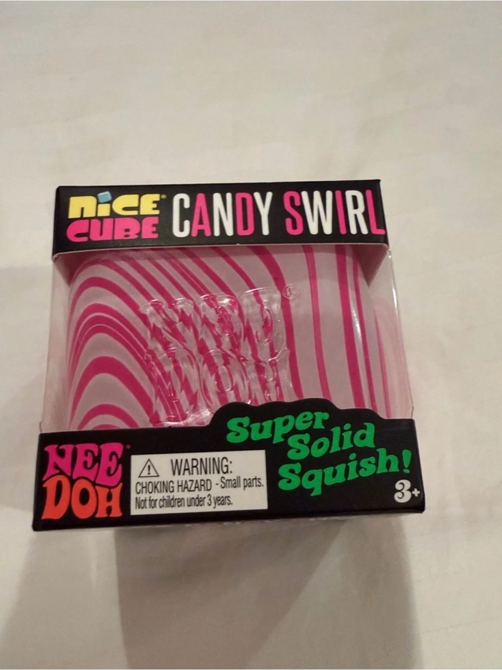 Needoh Nice Cube Candy Swirl - Pink